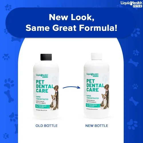 Miniatura 2 de LIQUIDHEALTH Aditivo de agua para el cuidado dental de mascotas para perros y gatos, ambientador de acción rápida para el mal aliento de mascotas