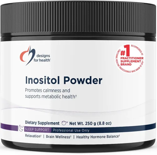 Designs for Health Inositol Powder - Suplemento puro de inositol de 700 mg para ayudar a promover la relajación + la salud hormonal femenina - Sin