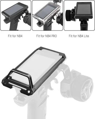 Miniatura 2 de Marco protector de transmisor compatible con Flysky Noble NB4 Pro NB4 Lite NB4, marco protector de metal de aleación de aluminio para transmisor