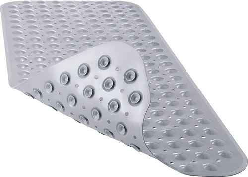 Miniatura 17 de YINENN Tapete de ducha para bañera de 40 x 16 pulgadas, antideslizante y extragrande, tapete para bañera con ventosas, lavable a máquina