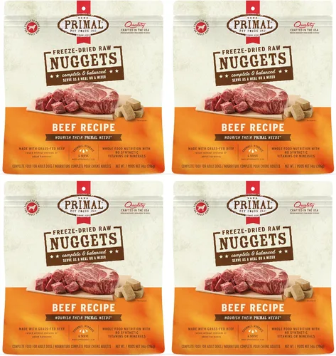 Miniatura 35 de Primal - Nuggets de comida cruda liofilizada para perros, venado, comida completa y equilibrada, también se puede utilizar como adorno o golosina