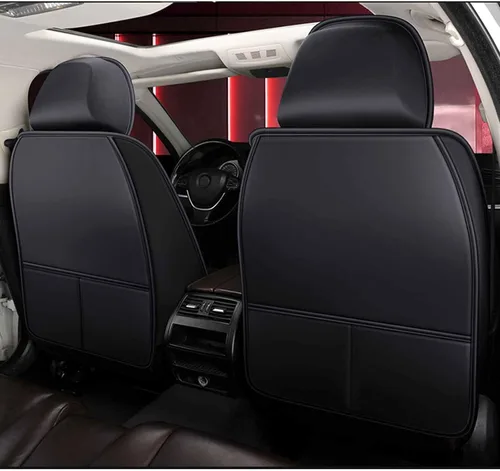 Miniatura 7 de Car Seat Cover Waterproof Full Set Leather, for Dacia Sandero Stepway 3.GEN 2.GEN 2012-2020 2021 2022 2023, Leather 5-Seat Car Seat Covers All Cream