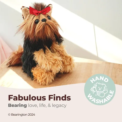 Miniatura 8 de Bearington Terri Cairn Terrier Animal de Peluche - 13" Perro de Peluche Realista con Pelo Suave y Detalles Realistas - Peluche Tierno de Cachorro