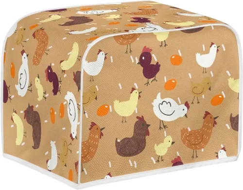 Miniatura 49 de Dolyues Beach Toaster Cover 2 Slice Universal Size Microwave Oven Dustproof Cover Women Gift Small Bread Cover with Portable Handle