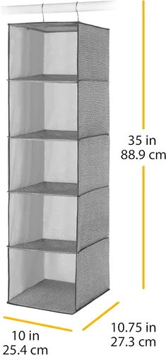 Miniatura 3 de Estantes colgantes para accesorios Gris claro