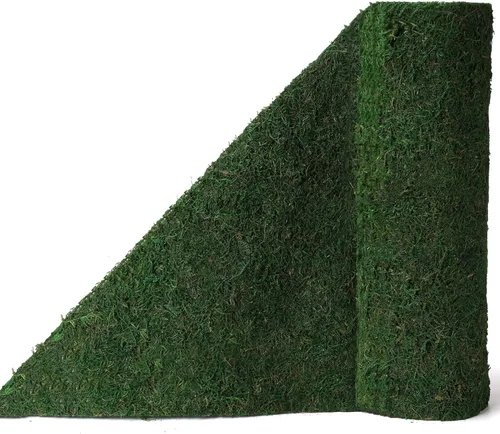 Camino de mesa de musgo seco Byher para decoración de jardín de fiesta, verde oscuro (92 x 30 cm (36" x 12"))