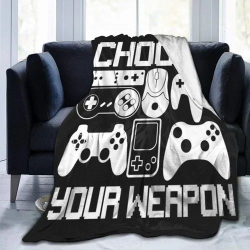 Your Weapon - Mantas de franela ultra suaves para decoración de sala de estar, dormitorio, sofá, silla, oficina o automóvil, 50 x 40 pulgadas Your
