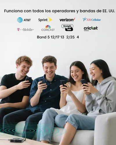 Miniatura 3 de ZORIDA Amplificador de teléfono celular para todos los operadores de EE. UU., Aumenta 5G 4G LTE 3G, amplificador de señal de teléfono celular