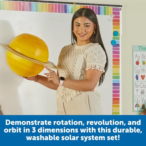 Miniatura 5 de Learning Resources Sistema solar inflable gigante, kit de proyectos, modelo espacial y planeta, globo de aula de constelación, regalos de proyectos