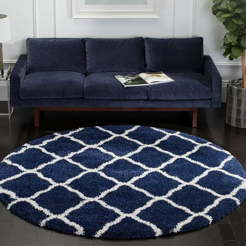 Miniatura 50 de SAFAVIEH Hudson Shag Collection - Alfombra extragrande de 11 x 15 pies, diseño de enrejado, no desprende pelusa y de fácil cuidado, 2 pulgadas