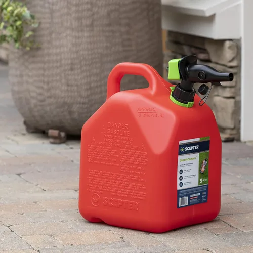 Miniatura 10 de Scepter FR1G152 - Recipiente de combustible con boquilla SmartControl a prueba de derrames y extensor de boquilla adicional de regalo, bidón rojo