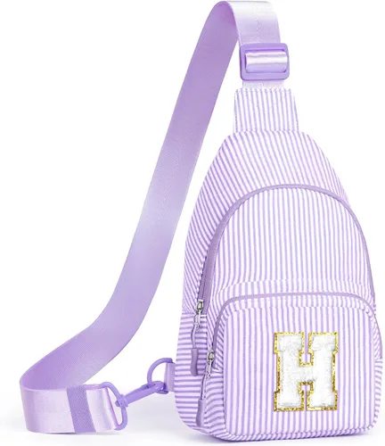 Miniatura 44 de YOOLIFE Regalos de Navidad para niñas adolescentes Bolso cruzado inicial con bandolera Bolso cruzado monograma para regalos de cumpleaños para niñas
