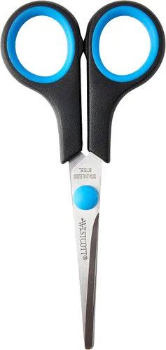 Miniatura 3 de Westcott 8 pulgadas Easy Grip Zurdo Soft Grip Tijera - Negro/Azul