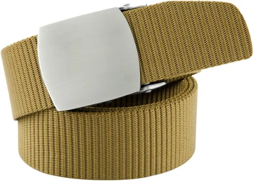 Miniatura 2 de moonsix Cinturones de nailon para hombres, hebilla simple de estilo militar táctico del ejército