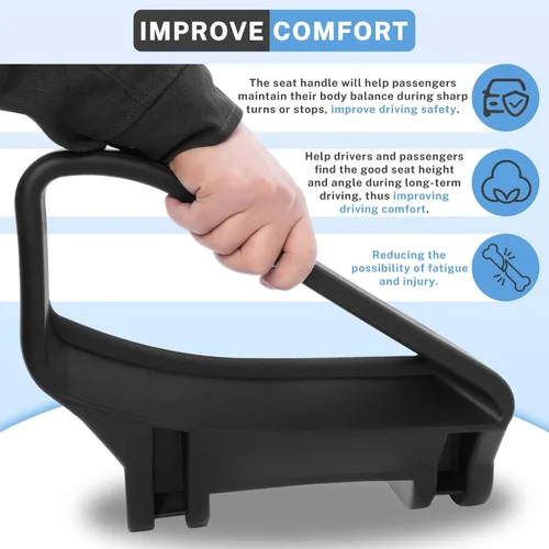 Miniatura 3 de HECASA Par de manijas de asiento de carrito de golf compatibles con EZGO TXT 1994 en adelante de repuesto de gas y eléctrico para 71701-G01