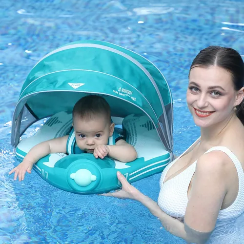 Miniatura 6 de Mambobaby Flotador con dosel Flotador para bebé No.7 Avión Añadir cola Flotador de natación Flotador de natación sólido sin aire Flotador de agua