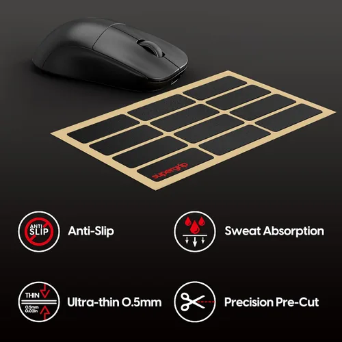 Miniatura 2 de Pulsar Gaming Gears SUPERGRIP - Cinta de agarre universal precortada 2 prelaminada que absorbe el sudor, de alto rendimiento, universal