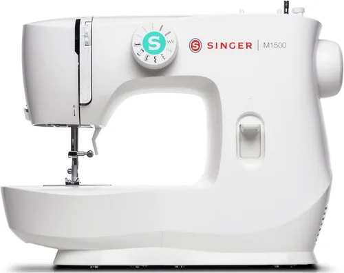 SINGER M1500 Máquina de coser ligera y portátil con kit de accesorios | 57 aplicaciones de puntada, luz LED y pespunte de 4 pasos | Ideal para