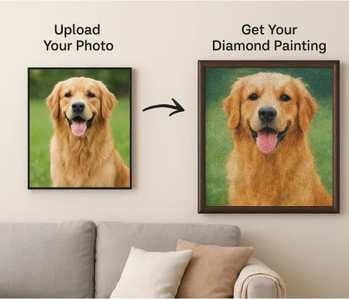 Miniatura 3 de Maydear Kits de pintura de diamantes personalizados para adultos – Foto personalizada para arte de diamantes, taladro completo 5D DIY Diamond Dotz