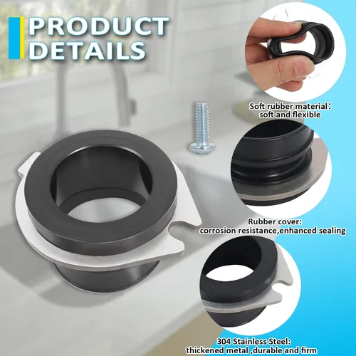 Miniatura 3 de 75499 Flex Coupler - Piezas de repuesto compatibles con Insink-erator, acoplamiento de montaje de tubo de escape antivibración de descarga flexible