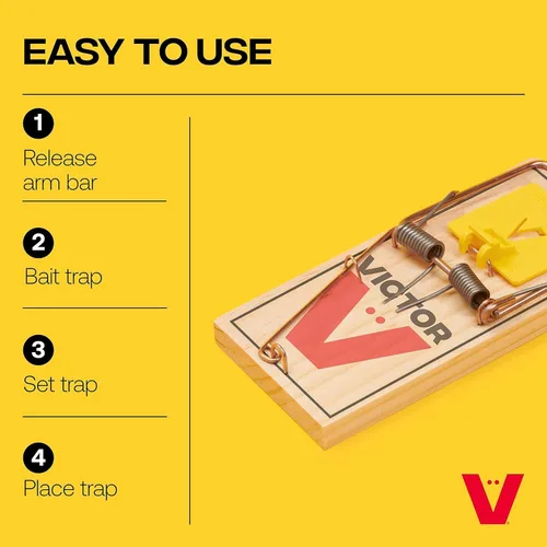 Miniatura 7 de Victor M205 Trampa para ratas de pedal de plástico fácil de colocar, de origen sostenible FSC, con trampa humana y gatillo