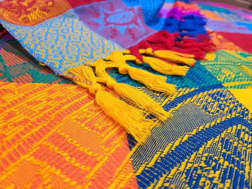 Miniatura 3 de Alondra's Imports (TM) (84 x 59 pulgadas) elegante tejido a mano, auténtico mantel artesenal mexicano