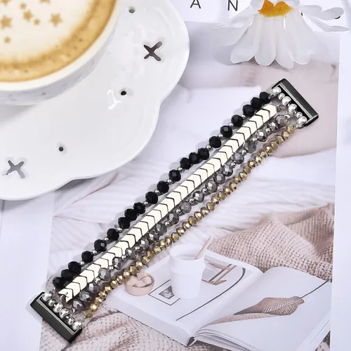 Miniatura 8 de MOFREE Bracelet Compatible with Fitbit Versa 3/Versa 4 Bands/Fitbit Sense/Sense 2 Bands for Women
