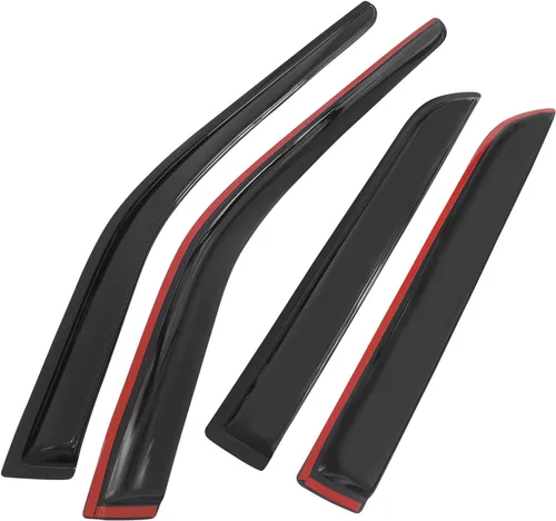 Miniatura 3 de IKON MOTORSPORTS - Visera de ventana compatible con Ford Explorer 2011-2019, teñido de humo acrílico, 4 unidades, protección contra la lluvia