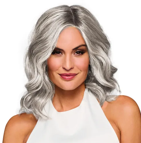 Miniatura 28 de Raquel Welch Bella Vida - Peluca ondulada en capas, 100% atada a mano, longitud de hombro por Hairuwear, gorra pequeña promedio, RL10/12 castaño