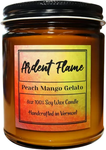 Miniatura 12 de Velas Canela y manzana crujiente Vela de cera de soja 100% natural para decoración del hogar Altamente perfumada Fragancia premium Hecho a