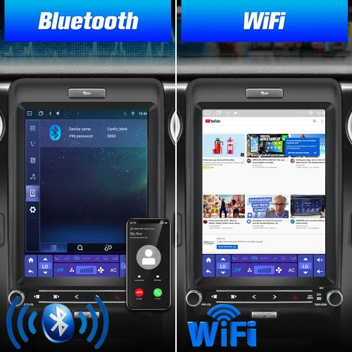 Miniatura 4 de AWESAFE [4 GB+64 GB] para Ford F150 Radio Upgrade 2013 2014, Android 13 8 Core T Style 12.1 pulgadas Pantalla táctil Radio con Carplay Android Auto