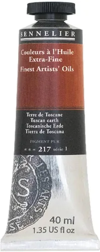 Miniatura 3 de SENNELIER Aceite extrafino para artistas, tubo de 1.4 fl oz, serie 1, tierra toscana, (10-130411-217)