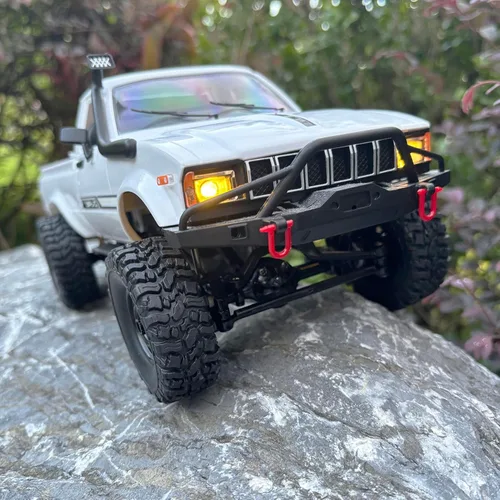 Miniatura 8 de HLSFWDRIVE Camiones RC WPL C24-1, RC Rock Crawler, RC Truck 4x4, Escala 1/16, RC Crawler Todo Terreno, Camioneta de Control Remoto 2.4G, Todo