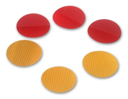 3M Reflectores de grado de diamante 989-74-3, ámbar, 3 pulgadas de diámetro, 50/paquete