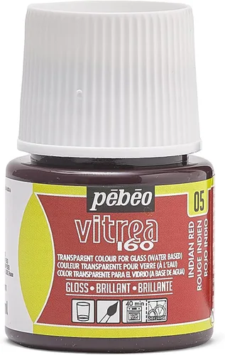 Miniatura 24 de Pebeo Vitrea 160 - Pintura para vidrio brillante, botella de 45 ml - Azul lapislázuli