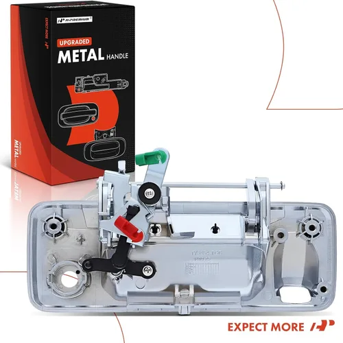 Miniatura 8 de A-Premium - Manija de portón trasero de metal mejorada - Compatible con Toyota Tacoma 2016-2023, Tundra 2014-2021 - Manija cromada con orificio