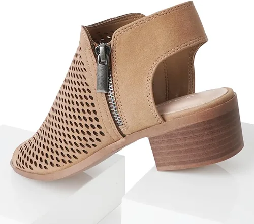 Miniatura 6 de J. Adams Botines Tracy para mujer - Botines de tacón bajo con puntera abierta