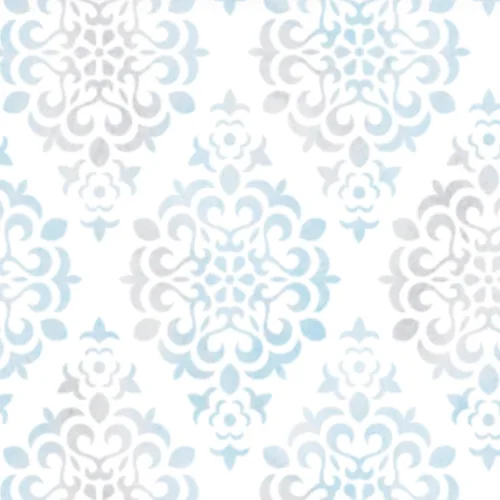 Main Street Rollo de papel tapiz autoadhesivo para despegar y pegar, papel de contacto de damasco azul, 20.5 x 16 pies, papel de pared extraíble,