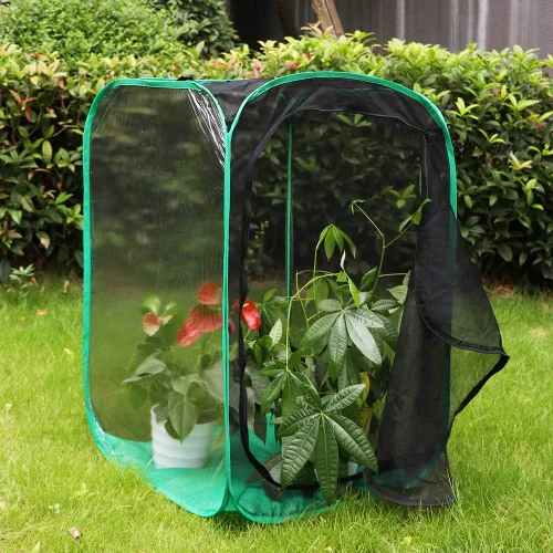Miniatura 5 de RESTCLOUD Hábitat grande de mariposa monarca de 36 pulgadas, jaula de malla plegable gigante para insectos, terrario, 24 x 24 x 36 pulgadas