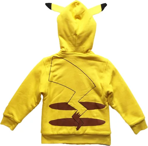 Miniatura 6 de Pokemon Sudadera con capucha de vellón Sherpa para niños de Pikachu, Amarillo