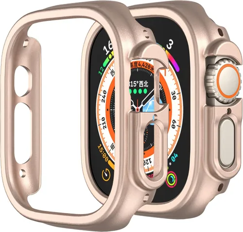 Miniatura 16 de Funda rígida de policarbonato compatible con Apple Watch Ultra 3/2/1 de 1.732 pulgadas, resistente a impactos, a prueba de golpes, con borde