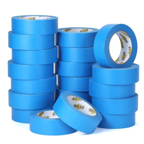 Miniatura 9 de EFOK Cinta de Pintor Azul 1 Pulgada a Granel - Cinta de Pintura 20 Rollos x 1 Pulgada x 55 Yardas - Cinta de Pintor Azul Cinta de Enmascarar