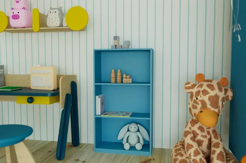 Miniatura 2 de Furinno BASIC Estantería de Libros, Estantería Moderna de 3 Niveles, Librero con Estantes Abiertos, 9.3 x 21.8 x 39.5 pulgadas, para Sala de Estar