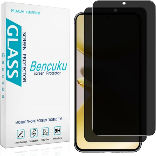 Miniatura 18 de (Paquete de 2 protectores de pantalla de privacidad diseñados para Samsung Galaxy A14 5G, vidrio templado anti-espía, antiarañazos, sin burbujas)