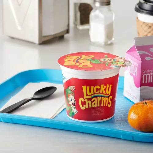 Miniatura 4 de Paquete variado de tazas de cereales – Surtido de cereales de desayuno de una sola porción – Honey Nut Cheerios, Lucky Charms, Cinnamon Toast Crunch