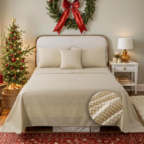 Miniatura 33 de FADFAY Juego de sábanas de cama tamaño King 100% algodón, color verde salvia, patrón floral de rosas rojas de campo francés, ropa de cama de lujo
