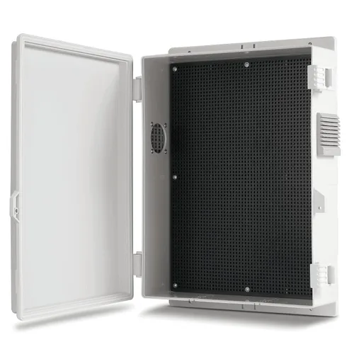Miniatura 20 de Namunanee - Caja de conexiones eléctricas para exterior, recinto resistente al agua de ABS con panel de montaje interno y tapa con bisagras, 9.2" H