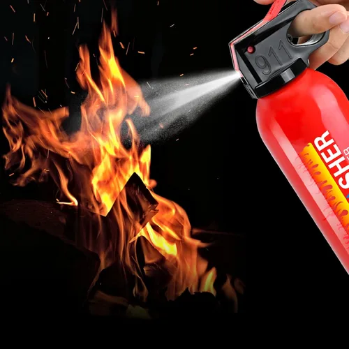 Miniatura 7 de Extintor de Incendios para el Hogar - Paquete de 2 Extintores de Incendios para Automóvil con Soporte de Pared, Extintor de Incendios Pequeño A B C