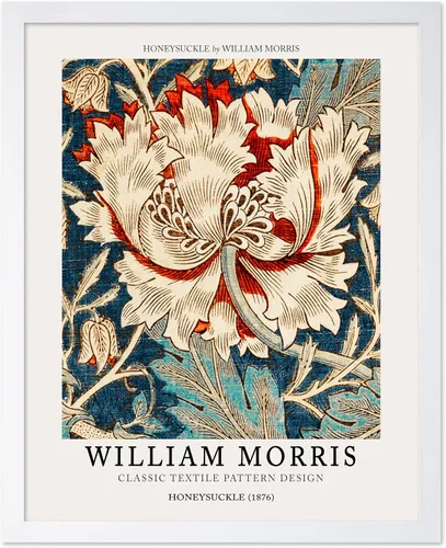 Miniatura 18 de Poster Master Póster vintage de William Morris, estampado de patrón retro de Santiago, arte de flores, arte de patrón textil, regalo para hombres