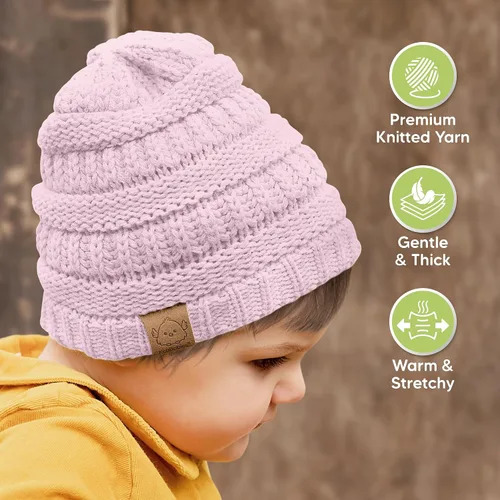 Miniatura 49 de KeaBabies 3-Pack Baby Beanies for Boys, Girls - Stretchy Knit Baby Hats, Cute Newborn
